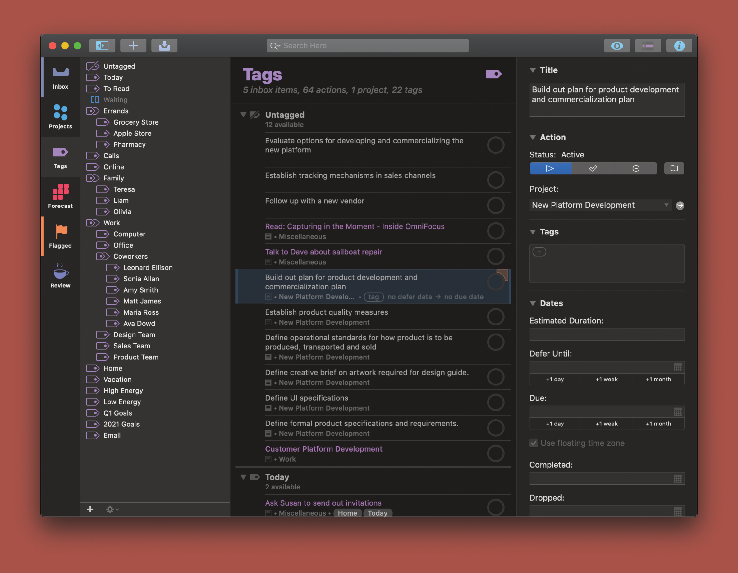 OmniFocus 3 for macOS, iPadOS, and iOS