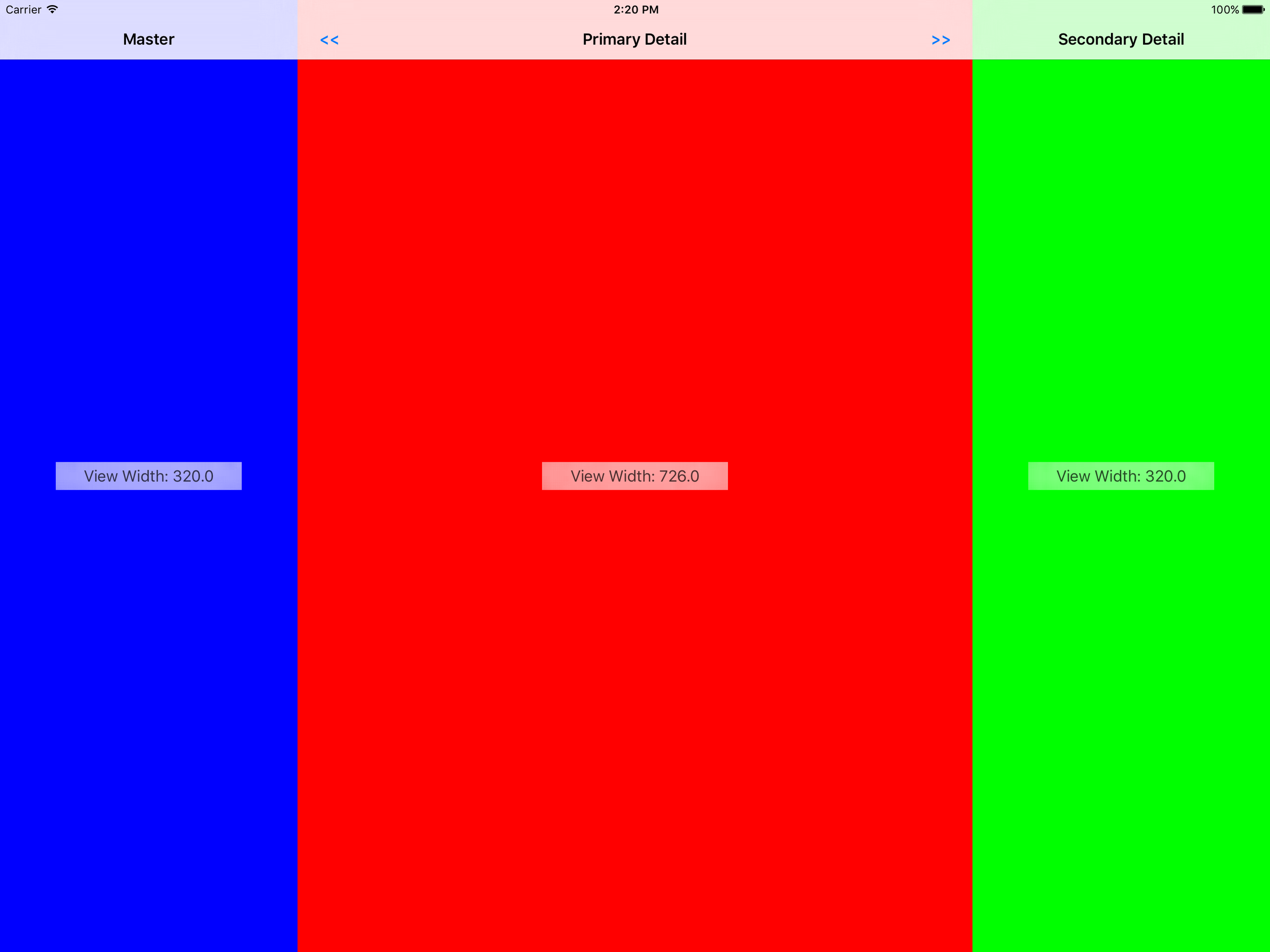 3 pane prototype